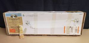 lot 164 image: Hampton Bay Regency Brushed Nickle Fluorescent Ceiling Light Fixture