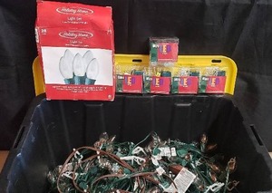 lot 173 image: Lot of Christmas Lights - Tote Not Included