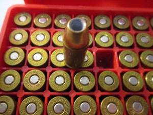 lot 53 image: 50-Rounds Of -9mm-Reloaded-Hollow-Point Cartridges, In Plastic Case