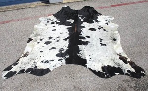 lot 45 image: Multi Color Cow Hide Rug