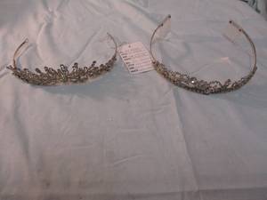 lot 70 image: 2-Tiaras For Wedding Prom, Quinceaera, Party, Costume, For Fun,  By Edward E Berger Bridal Millinery
