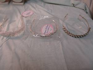 lot 72 image: 3-Tiaras For Wedding Prom, Quinceaera, Party, Costume, For Fun,  By Edward E Berger Bridal Millinery