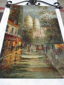 lot 58 image: Oil Painting On Heavy Canvas From Italy, About 31 x 42-H
