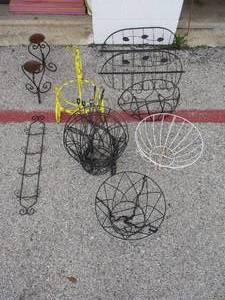 lot 64 image: Lot-Metal Plant Baskets  AND....