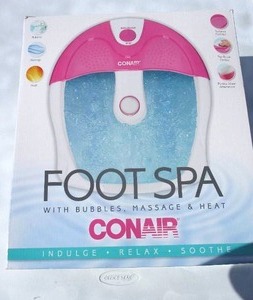 lot 55 image: Conair Portable Foot Spa-110-V  With Bubbles, Massage and Heat