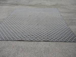 lot 95 image: Large Gray And White, Diamond Pattern Rug, About 12-Ft x 12-Ft.