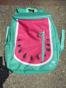 lot 131 image: TARGET-Like New-14.4qt Backpack Cooler Watermelon Sun Squad