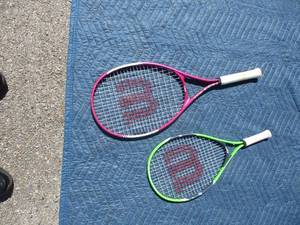 lot 150 image: 2-WILSON RACKETS- Tennis  Racket Ball Rackets