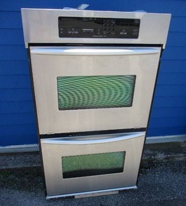 lot 12 image: KitchenAid Superba 30-Stainless Steel  Built-in Electric Double Wall Oven With Even Heat-True Convection, Model KEBC208KSS04