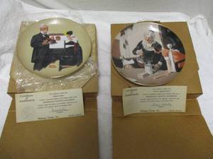 lot 82 image: 2-Heritage House, Inc. Collectors Plates, Both In Box With COA
