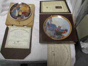 lot 84 image: 2-The Bradford Exchange, Knowles Collectors Plates. Both- In Box With COA And Numbered.