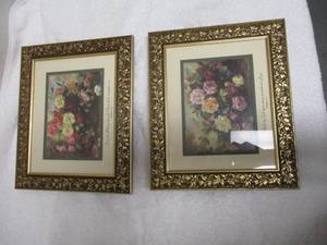 lot 85 image: 2-Home Accents By Heartfeit,  #90176, And #90177- Natures Glory Framed Print Wall Art