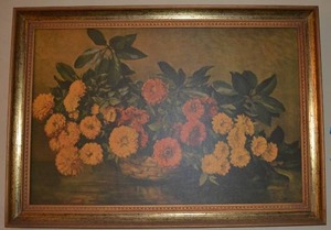 lot 18 image: Flower Wall Art Picture
