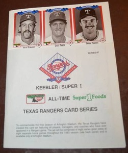 lot 25 image: Keebler Texas Rangers Card Series