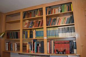 lot 62 image: Books of Shelves World Book Encyclopedia Sets, World Atlas, Healing Books and More