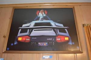 lot 86 image: Lamborghini Fly Me Poster and High Flight Poem