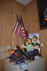 lot 88 image: Jeff Foxworthy Doll Still in Box and Larry the Cable Guy Doll, Flags, Coaster Set