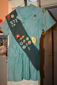 lot 97 image: Vintage Girl Scout Uniform