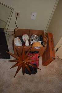 lot 109 image: Vintage Wooden Star Clock, Flashlights and More