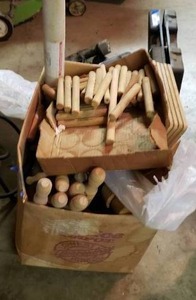 lot 353 image: Wood pieces for making Mug Holders and more