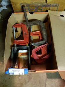lot 336 image: Iron Clamps as shown
