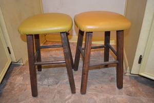 lot 165 image: Vinyl Covered Stools
