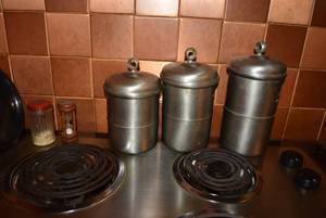 lot 169 image: Metal Cannister Set