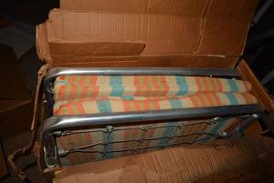 lot 209 image: Vintage FoldNBed Cot still with Box