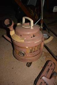 lot 210 image: Vintage Filter Queen Cannister Vacuum with Attachments