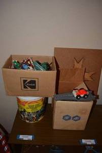 lot 254 image: Plastic Army Toys, Animal Toys, Car and Track Toys