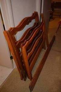 lot 258 image: Matching Twin Bed Frames