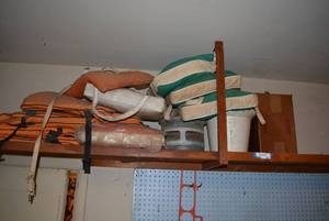 lot 298 image: Boat Cushions and Life Vests and other flotation cushions