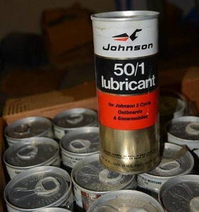lot 321 image: Johnson Lubricant for Outboards and Snowmobiles - 16 cans