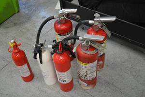 lot 82 image: Fire Extinguishers as shown