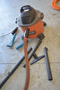 lot 87 image: Rigid Wet Vac and Attachments