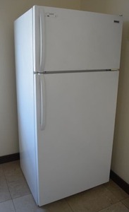 lot 7 image: Frigidaire Refrigerator Model MRT18N3JWO, Currently Plugged in and Cold