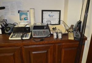 lot 19 image: Office Supplies Adding Machines, Heavy Duty Staplers, Screen Cleaner and More