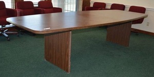 lot 33 image: Bevis Custom Conference Table, Boat Shaped