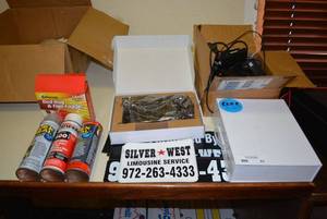 lot 62 image: Rear Seat Video Screen, Set of DriveCam Cameras, ASUS Dual Cooling Fan, FlexSeal Cans and more