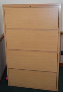 lot 48 image: National 4 Drawer File Cabinet