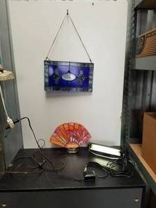 lot 66 image: Household items - Leaded glass