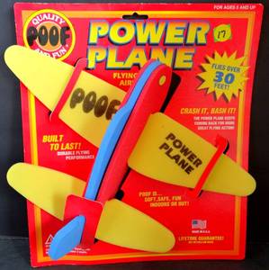 lot 17 image: POOF POWER PLANE GLIDER TOY - NIP