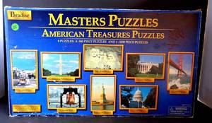 lot 25 image: 8 Masters Puzzles American Treasures 4500 Piece & 41000 Piece 88805