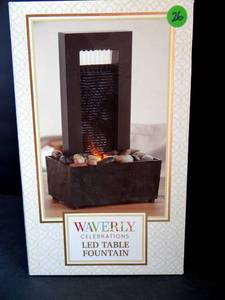 lot 26 image: Led Table Fountain - Waverly Celebrations Beautifully Lit by LED New In Box