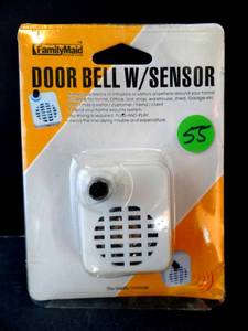 lot 55 image: FAMILY MAID DOORBELL W SENSOR - NIP