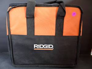 lot 57 image: RIDGID TOOL BAG - SLIGHT USE MINOR REPAIR - SEE PIC 4