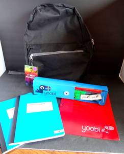 lot 61 image: NICE SCHOOL BACK PACK WIITH SUPPLIES