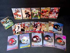 lot 73 image: 1991 WORLD LEAGUE FOOTBALL CARDS AS SHOWN