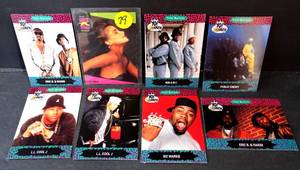 lot 79 image: Yo MTV Raps Cards Lot of 17 cards 1991 PAULA ABDUL, LL COOL J, RUN DMC & MORE