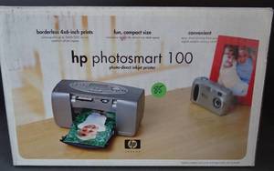 lot 85 image: HP PHOTOSMART 100 PHOTO DIRECT INKJET PRINTER wManuelpower supplysoftwareUSB